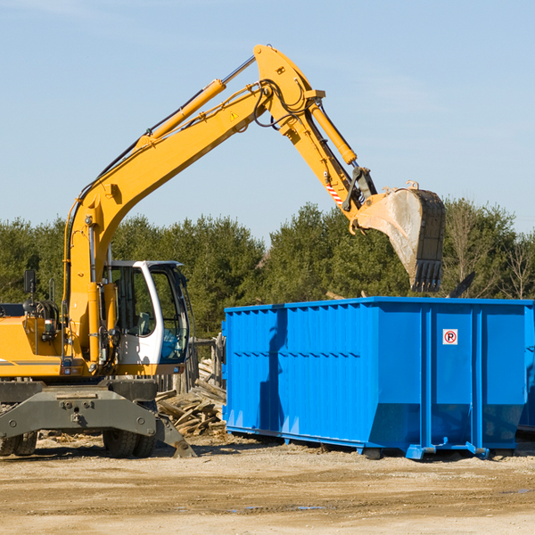 are there any restrictions on where a residential dumpster can be placed in Elkins WV